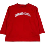 John Richmond Shirt Girocollo Tinta Unita con Stampa per Neonato RIP26130TS ROSSO JOHN RICHMOND 