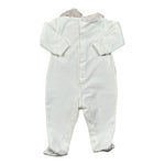Lalalu' Tutina Tinta Unita con Stampa per Neonata TJL0016P BIANCO LALALU' 