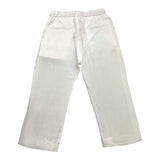 I'M Brian Solid Color Pants With Elastic Waist White For Boys