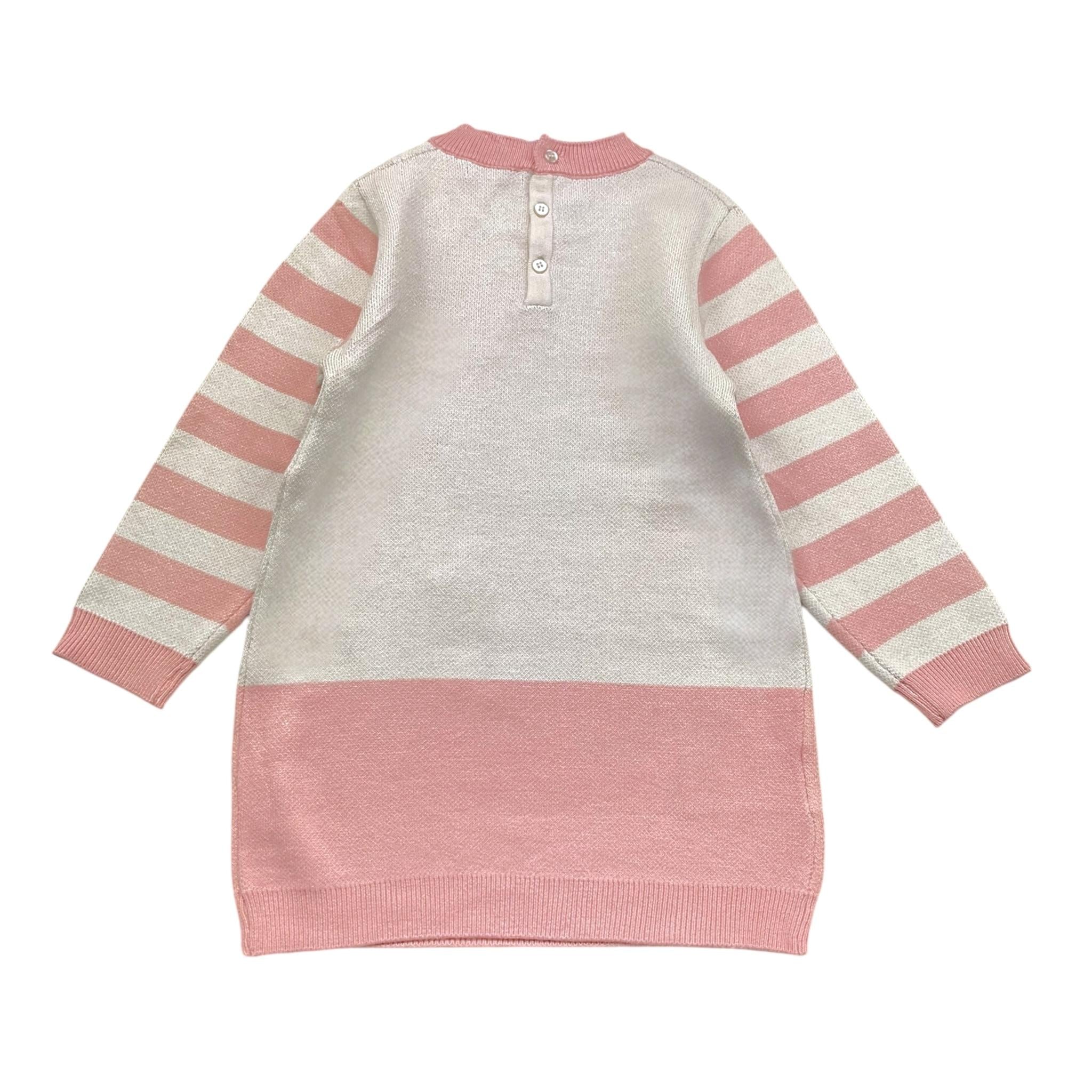 MAYORAL abito tinta unita in maglia cn stampa Rosa per Neonata 2918X ROSA MAYORAL 