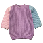 FUN & FUN maglia girocollo tinta unita cn maniche in contrasto Lilla per Bambina FNBDR12403 LILLA FUN & FUN 