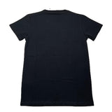 Daniele Alessandrini Solid Color Crew Neck T-Shirt with Black Print for Kids