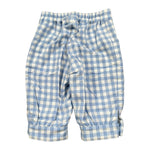 Colori Chiari Completo 2 Pezzi Camicia-Pantalone Bicolore con Fantasia A Quadri Bianco/Azzurro per Neonato MN403080 BIANCO/AZZURRO COLORI CHIARI 