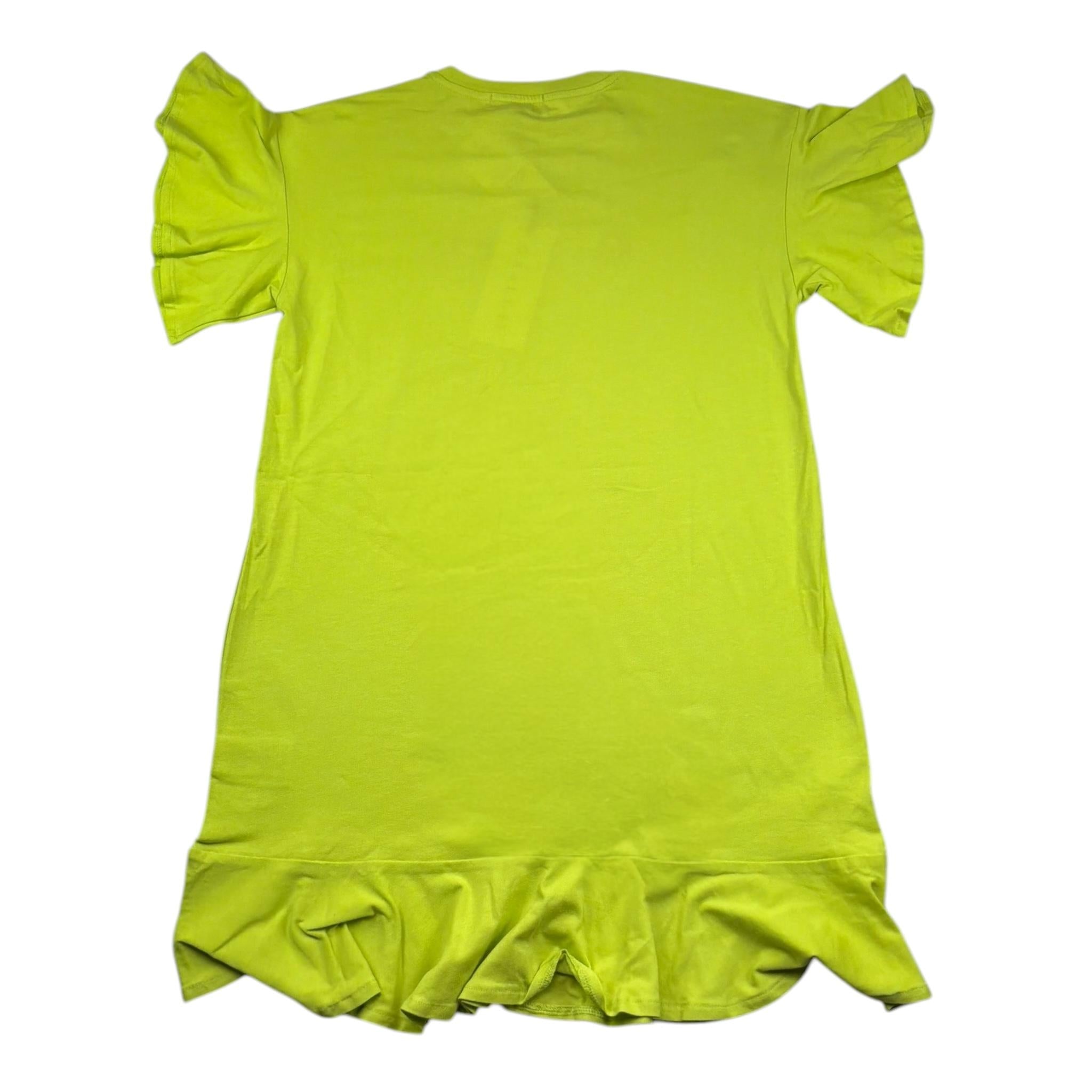 Gaelle Abito Mezza Manica Tinta Unita con Stampa per Bambina 2746V00339 VERDE GAELLE 