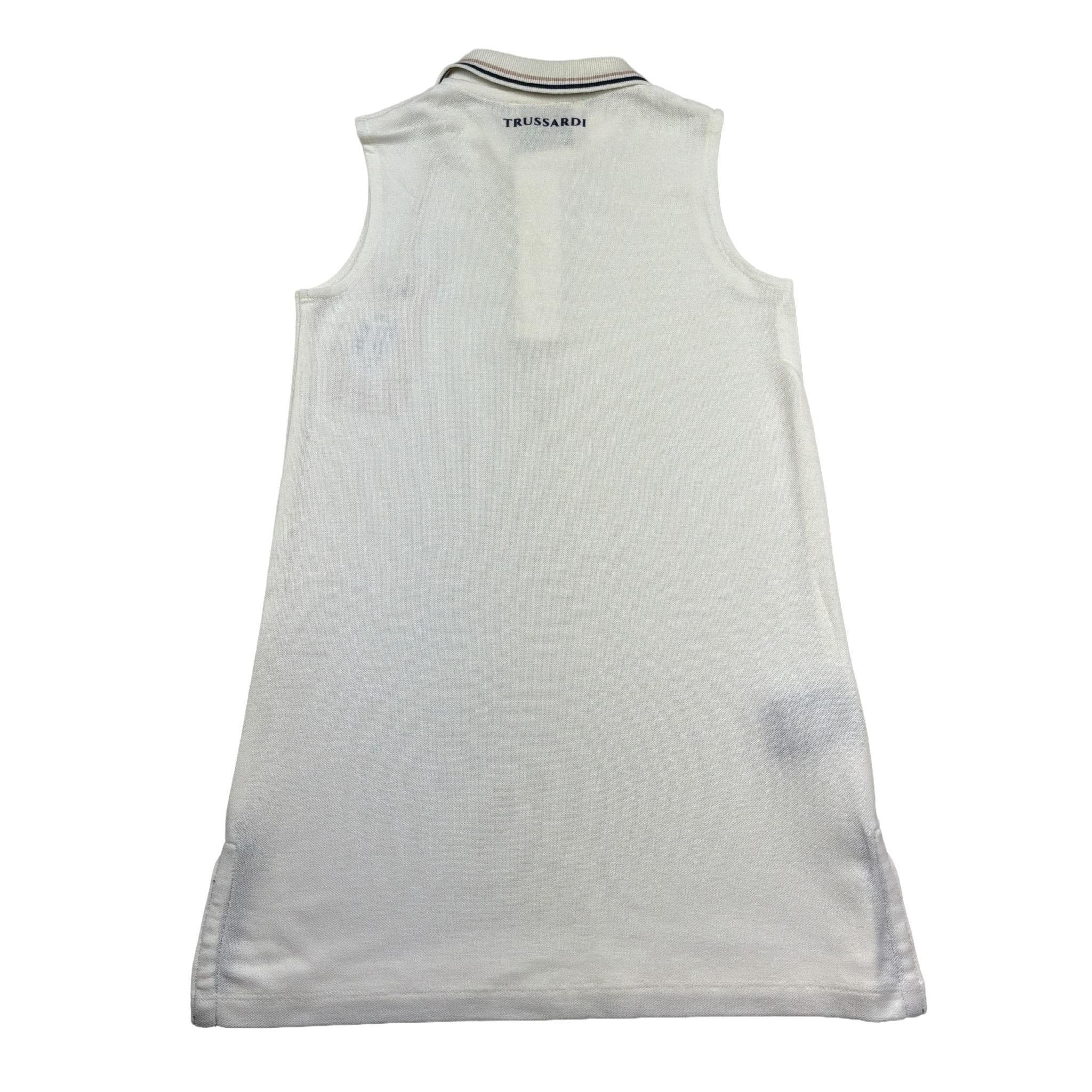 Trussardi Abito Giromanica Tinta Unita per Bambina TGP26063VE BIANCO TRUSSARDI 