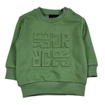 John Richmond Felpa Chiusa Girocollo Tinta Unita con Logo per Neonato RIP26014FE VERDE JOHN RICHMOND 