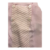 Marlu' 2 Piece Set Shirt-Romper White/Pink For Newborn Baby Girl