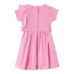 Sarabanda Abito Mezza Manica Tinta Unita per Neonata 0B231 ROSA SARABANDA 