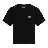 Emporio Armani T-Shirt Girocollo Tinta Unita con Logo per Bambino 7B000093 BLU EMPORIO ARMANI 