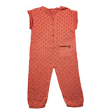 Wedoble Solid Color Coral Lace Baby Girl Romper