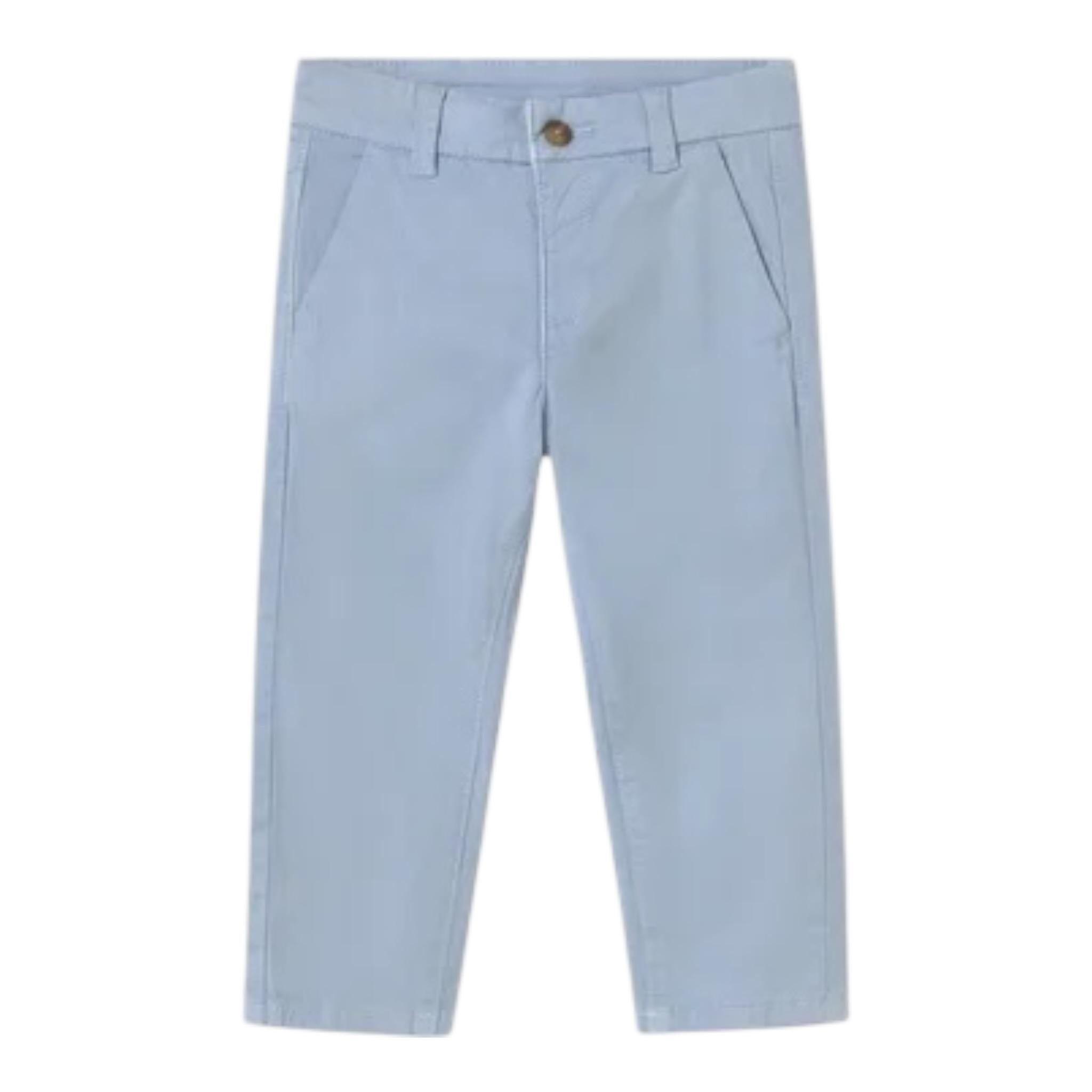 Mayoral Pantalone Tinta Unita con Girovita Regolabile per Bambino 522J AZZURRO MAYORAL 