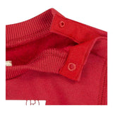 LEVI'S felpa chiusa girocollo tinta unita con stampa logo Rosso per Neonato 6E9079 ROSSO LEVI'S 