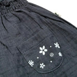 Petit Indi Top Tinta Unita con Stampa per Neonata SS25B0426 GRIGIO PETIT INDI 