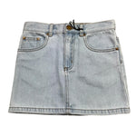 Pinko Gonna In Denim Tinta Unita con Girovita Regolabile per Bambina KFG0001 AZZURRO PINKO 