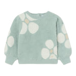 MAYORAL maglia girocollo tinta unita ricami fiori Verde acqua per Bambina 2321X VERDE ACQUA MAYORAL 
