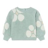 MAYORAL maglia girocollo tinta unita ricami fiori Verde acqua per Bambina 2321X VERDE ACQUA MAYORAL 