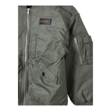 MISSONI giubbino tinta unita con zip e logo Verde per Bambino M01207 VERDE MISSONI 