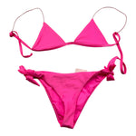 Plume Éthérée Costume 2 Pezzi Triangolo-Slip Tinta Unita per Bambina P07 FUXIA PLUME ÉTHÉRÉE 