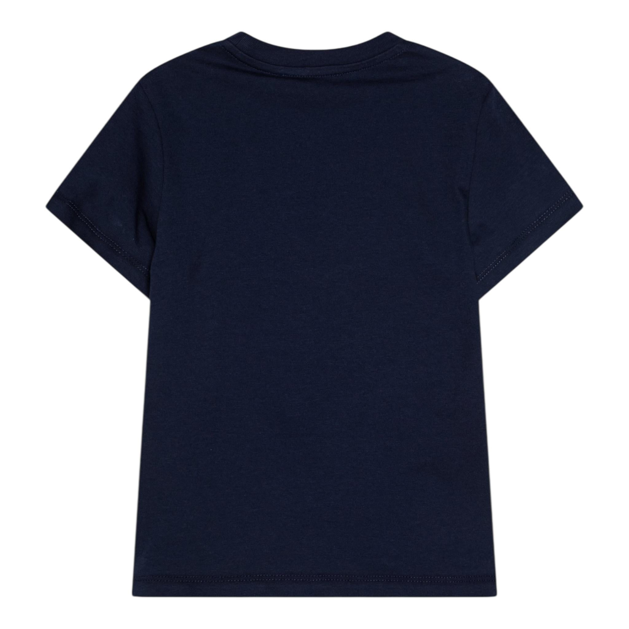 Dsquared2 T-Shirt Girocollo Tinta Unita con Stampa per Bambino DQ2742 BLU DSQUARED2 