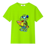 Mousse T-Shirt Tinta Unita con Stampa per Neonato NINJASURFFFN VERDE MOUSSE 