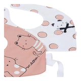 Mayoral Set 2 Pezzi Bavette Bicolore per Neonata 9094 BIANCO/ROSA MAYORAL 