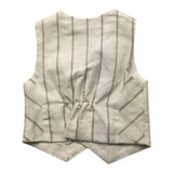 Gugu Gaga Solid Color Button Down Vest Cream For Newborn