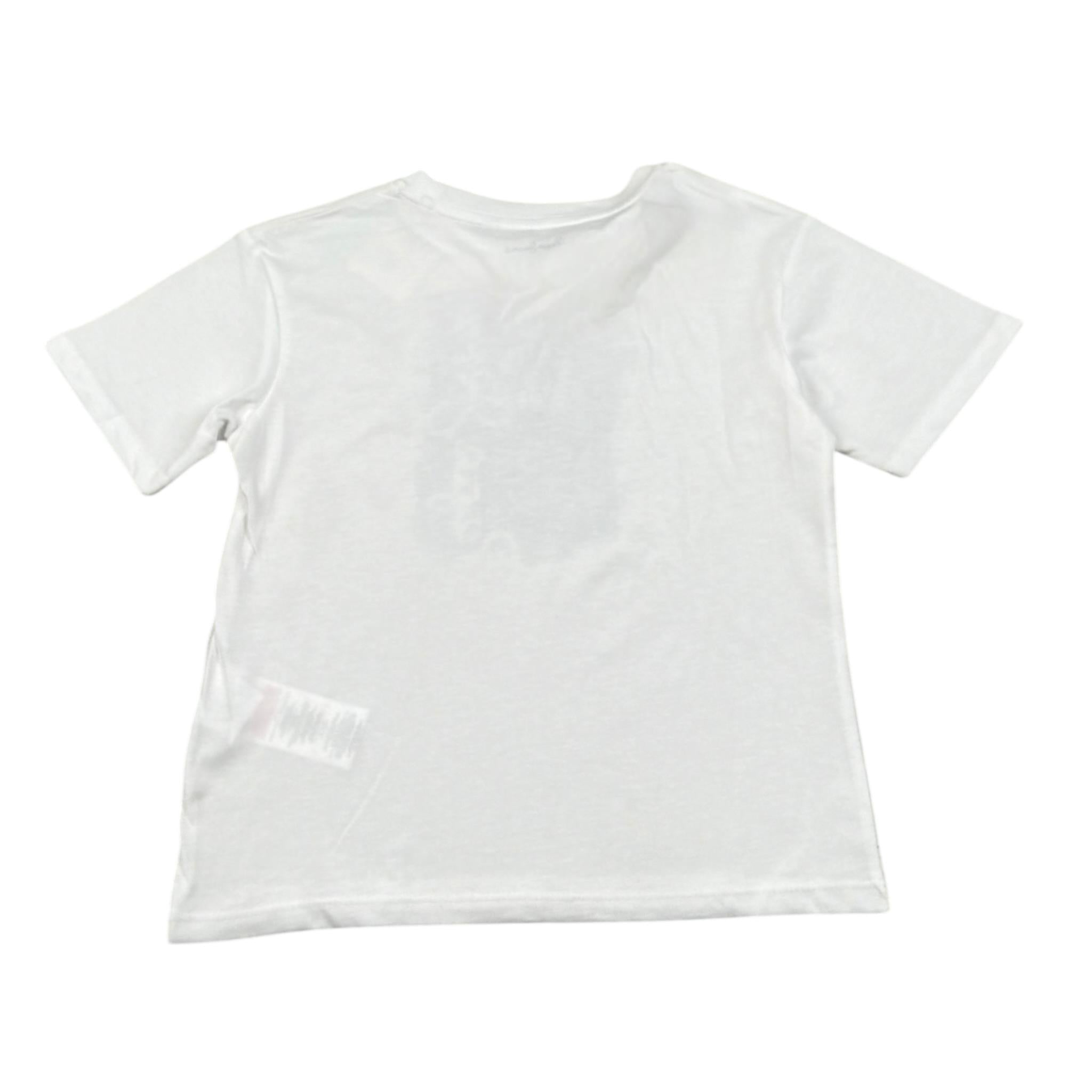 Pepe Feamo T-Shirt Girocollo Tinta Unita con Stampa per Bambino PB503978 BIANCO PEPE FEAMO 