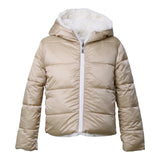 SUNS  giubbino tinta unita reversibile in pelliccia Panna per Bambina GBS5355D PANNA SUNS 