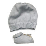 STORY LORIS set babbucce cappello tinta unita Azzurro per Neonato 21230 AZZURRO STORY LORIS 