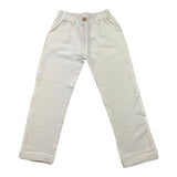 Lalalu' Plain Trousers with Elastic Waist Cream for Boys