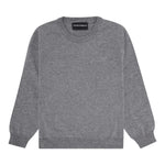 EMPORIO ARMANI maglia girocollo tinta unita con logo Grigio per Bambino 8N4MA1 GRIGIO EMPORIO ARMANI 