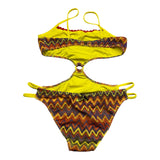 4Giveness One Piece Swimsuit Fantasy Print With Openings Yellow For Girls