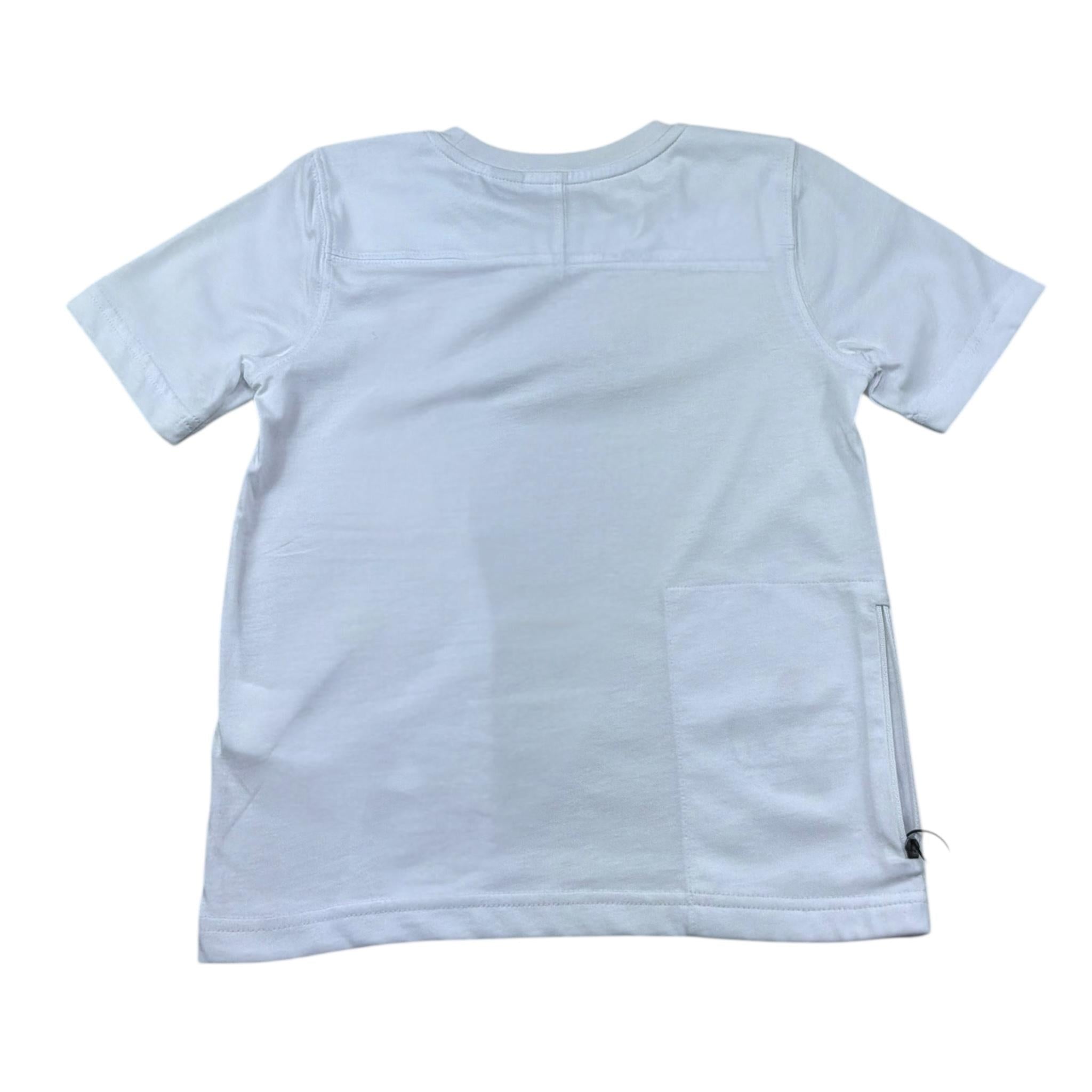 K-Way T-Shirt Girocollo Tinta Unita con Stampa per Bambino K4146DW BIANCO K-WAY 