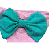 Saint Barth Costume Mutandina Tinta Unita con Fiocco per Bambina MADAME ROSA SAINT BARTH 