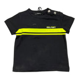 Balmain Plain T-Shirt With Print Black For Baby
