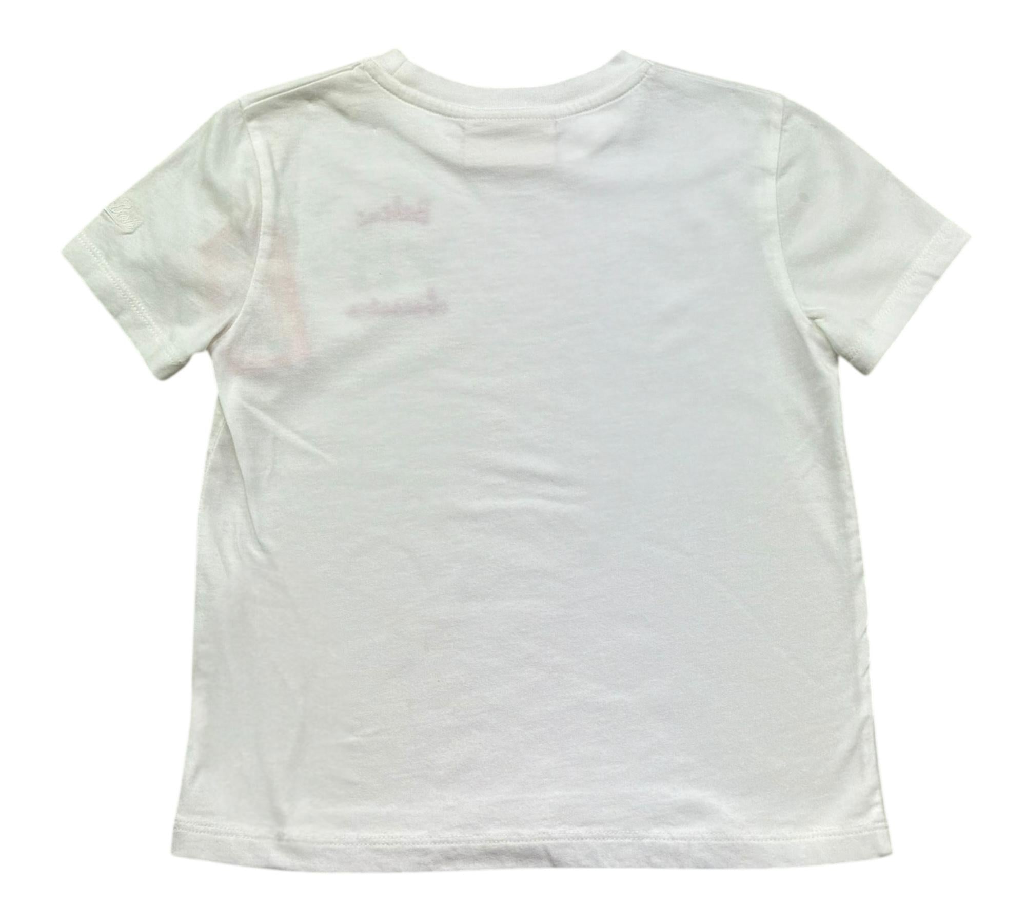 Saint Barth T-Shirt Girocollo Tinta Unita con Stampa per Bambina BIKINI BIANCO SAINT BARTH 