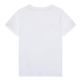 Juicy Couture Solid Color Crew Neck T-Shirt With Contrast Print White for Girls