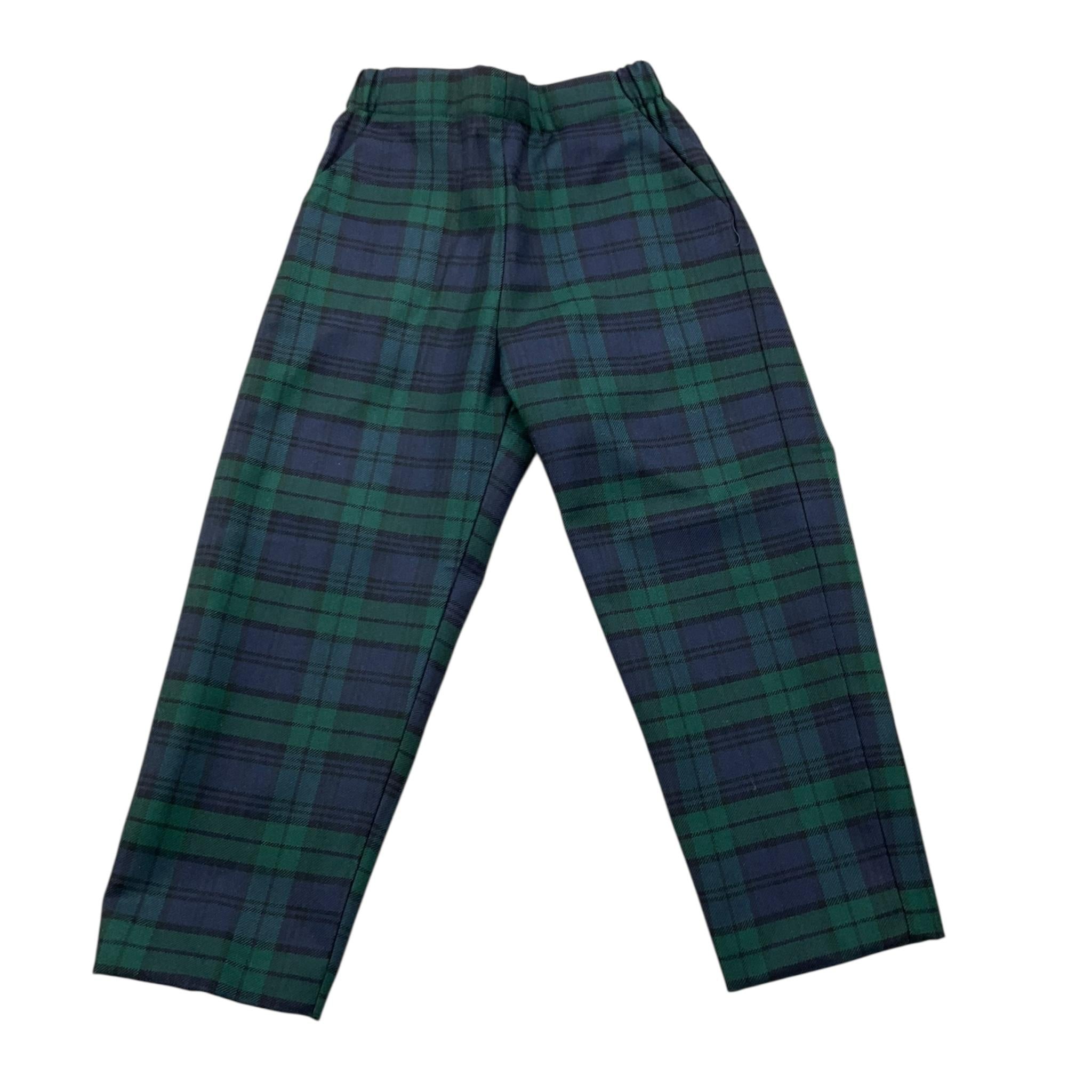 LA STUPENDERIA pantalone stampa fantasia con elastico in vita Verde/blu per Bambino TCPN61 VERDE/BLU LA STUPENDERIA 