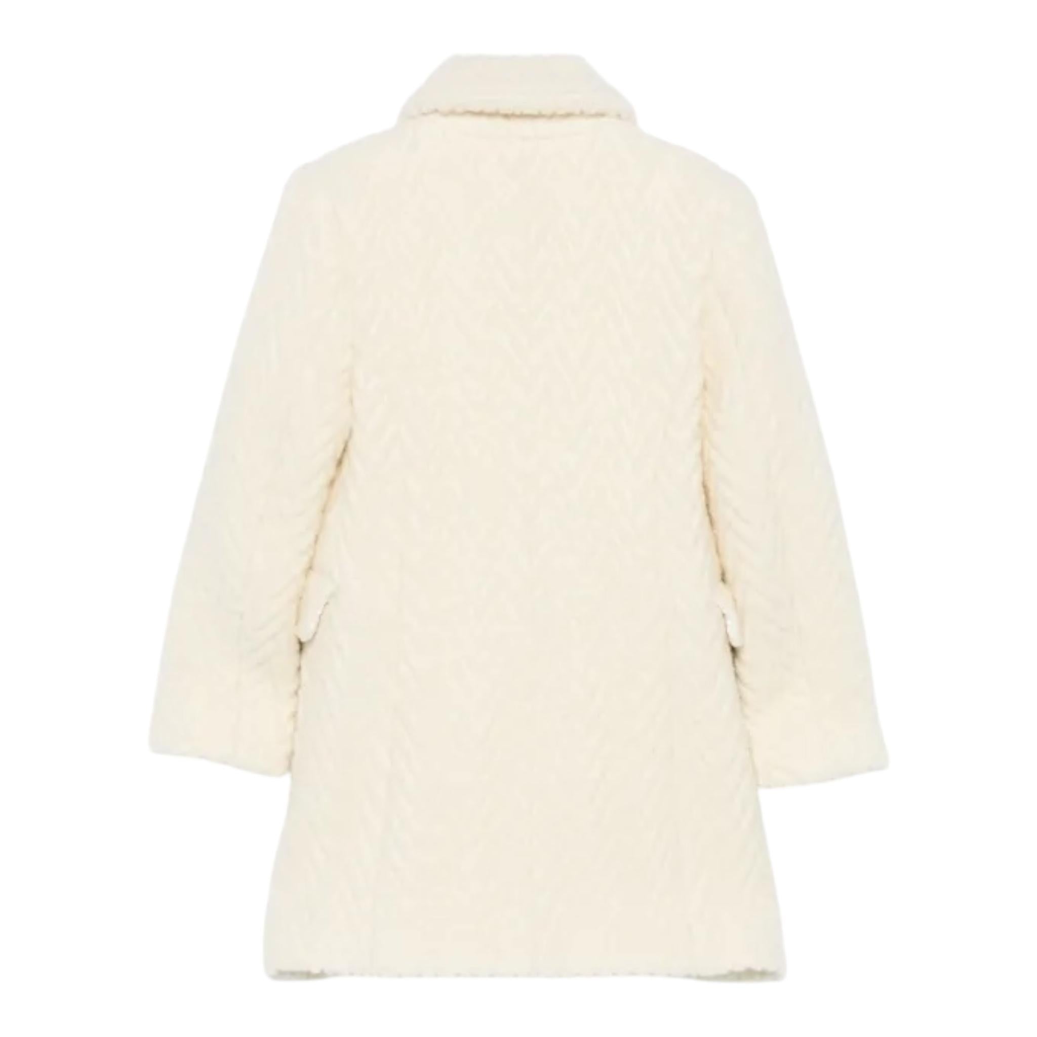 MISSONI cappotto tinta unita con bottoni Panna per Bambina MV2A40 PANNA MISSONI 