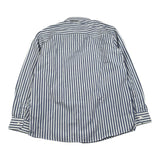 Never Too Camicia tinta unita con Fantasia A Righe Blu per Bambino NT1909R BLU NEVER TOO 