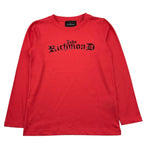 JOHN RICHMOND shirt girocollo tinta unita con stampa in contrasto Fragola per Bambino RGA25134TS FRAGOLA JOHN RICHMOND 