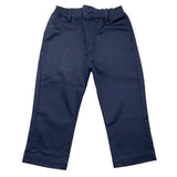 Manuel Ritz Solid Color Pants With Elastic Waist Blue For Newborn