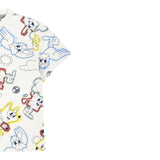 Timberland T-Shirt Girocollo Tinta Unita con Stampe per Neonato T60386X PANNA TIMBERLAND 