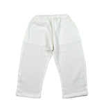 Petit Indi Pantalone Tinta Unita con Elastico In Vita per Neonato SS25BK8140XN BIANCO PETIT INDI 