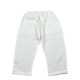 Petit Indi Pantalone Tinta Unita con Elastico In Vita per Neonato SS25BK8140XN BIANCO PETIT INDI 