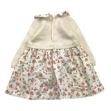 MOSCHINO abito tinta unita con fantasia fiori Panna per Neonata MDV0CZ PANNA MOSCHINO 