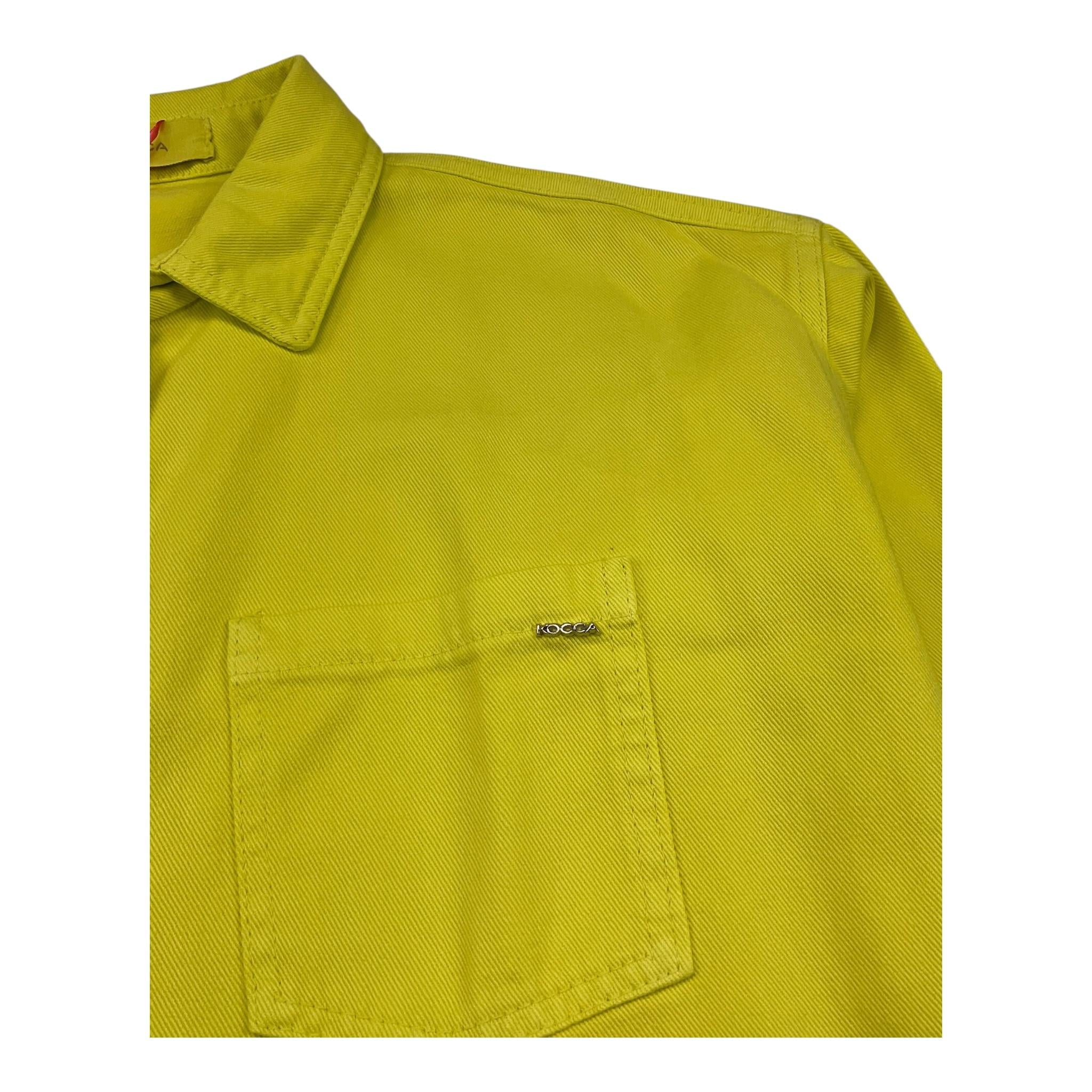 Kocca Camicia Manica Lunga Tinta Unita per Bambina CILRELL GIALLO Kocca 