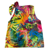 Gaelle Multicolor Fantasy Print Sleeveless Shirt for Girls