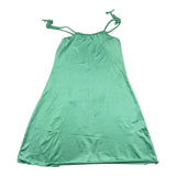 F**K Solid Color Aqua Green Spaghetti Strap Dress for Girls