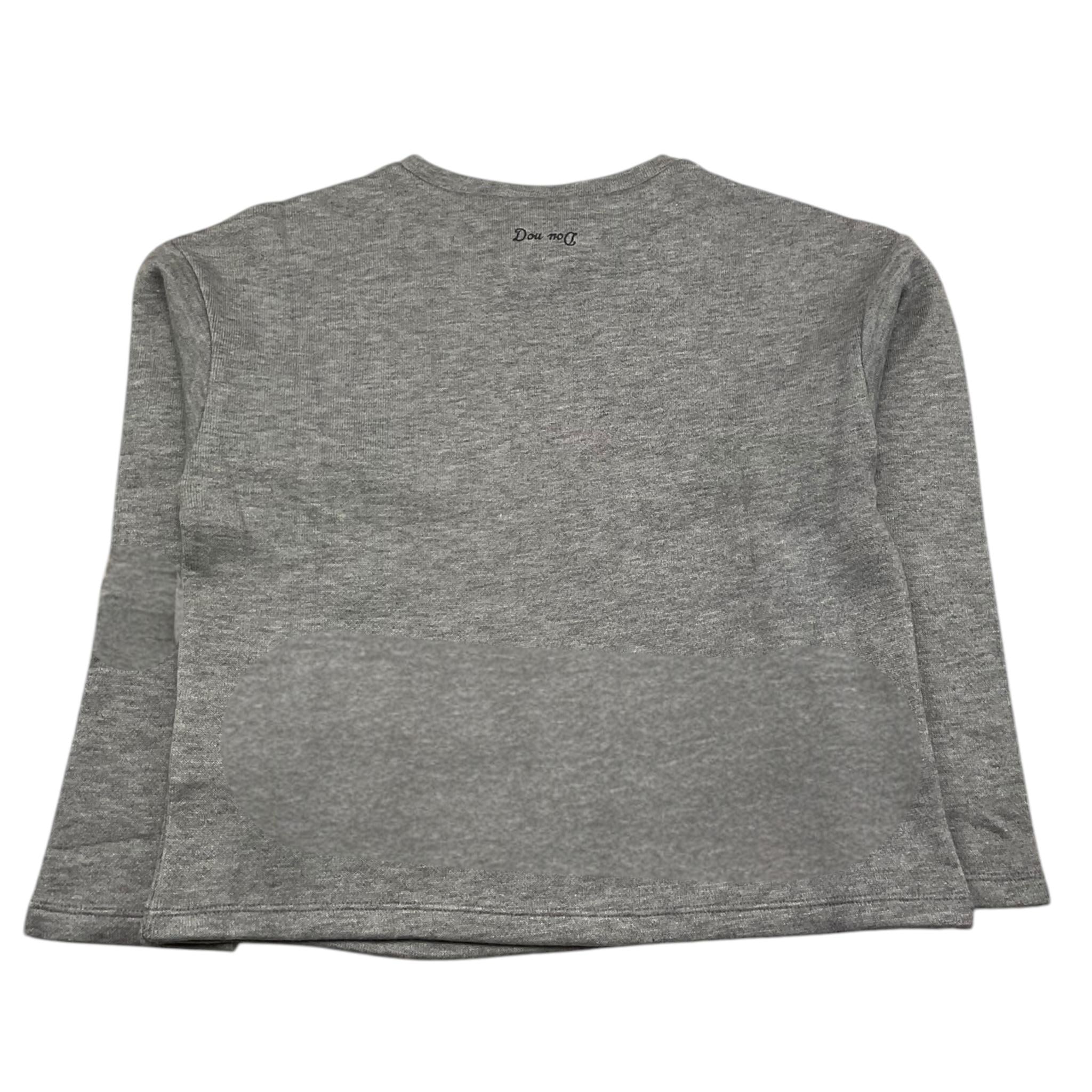 DOU DOU maglia girocollo tinta unita Grigio per Bambina DV4P40 GRIGIO DOU DOU 